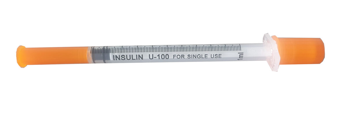 1ml syringe with an integrated needle