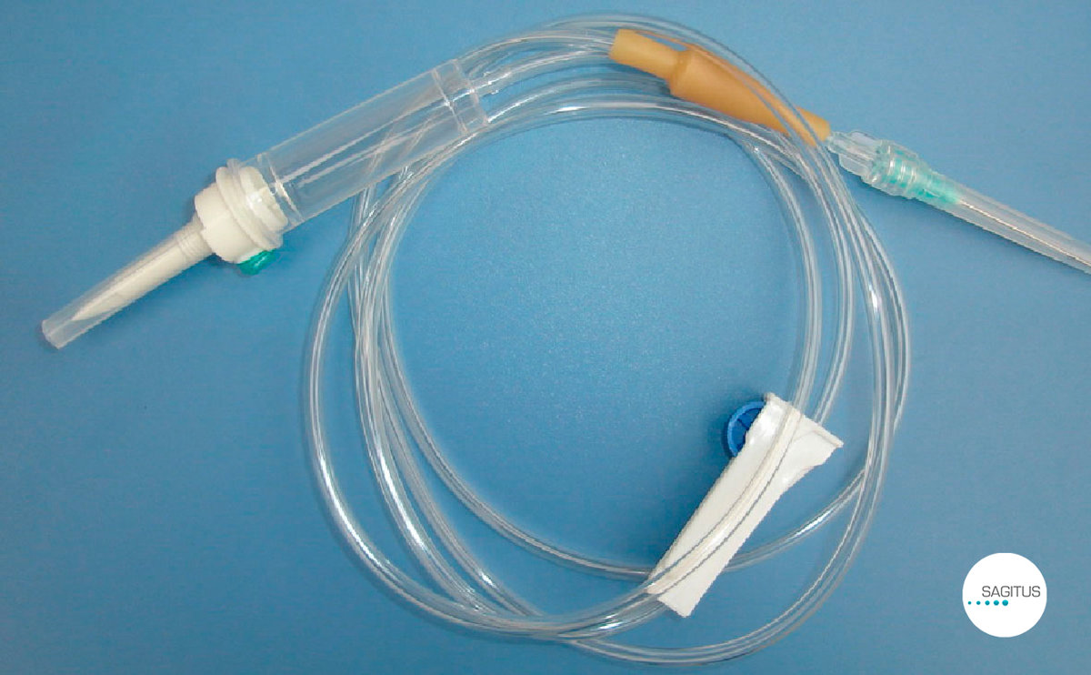 Sterila intravenoza sistēma luer slip