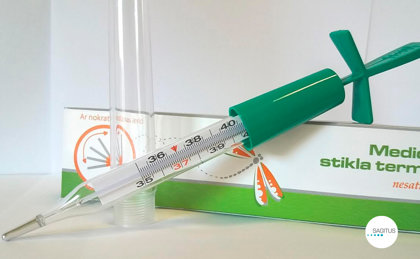 Medical glass thermometer